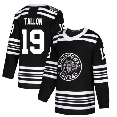 Black Men's Dale Tallon Authentic Chicago Blackhawks 2019 Winter Classic Jersey