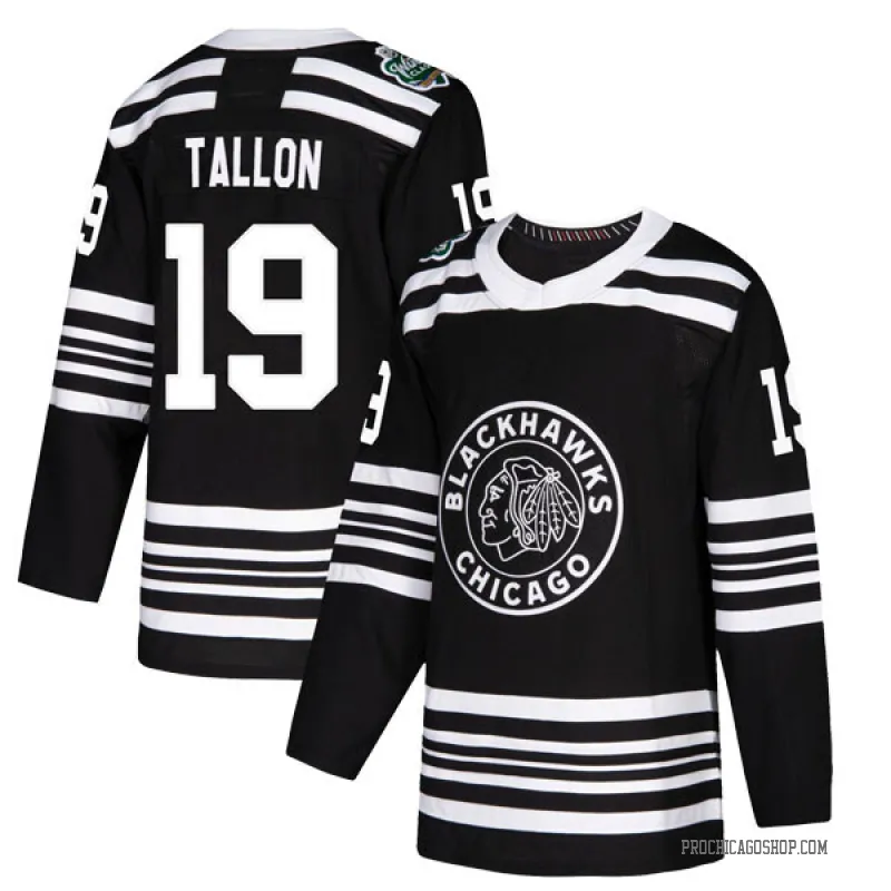 Black Men's Dale Tallon Authentic Chicago Blackhawks 2019 Winter Classic Jersey