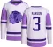 Black Men's Dave Manson Authentic Chicago Blackhawks Hockey Fights Cancer Jersey
