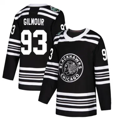 Black Men's Doug Gilmour Authentic Chicago Blackhawks 2019 Winter Classic Jersey