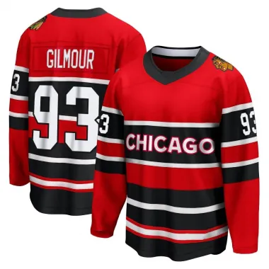 Black Men's Doug Gilmour Breakaway Chicago Blackhawks Red Special Edition 2.0 Jersey
