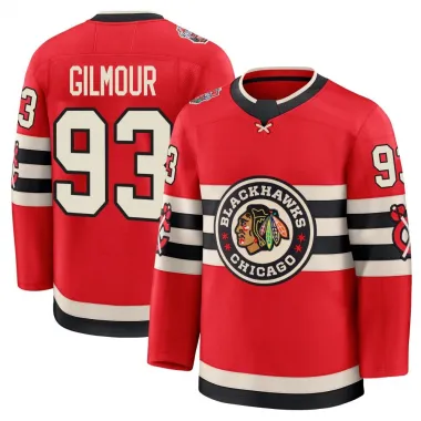 Black Men's Doug Gilmour Premium Chicago Blackhawks Red 2025 Winter Classic Jersey