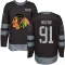 Black Men's Frank Nazar Authentic Chicago Blackhawks 1917-2017 100th Anniversary Jersey