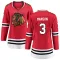 Black Women's Dave Manson Breakaway Chicago Blackhawks Red Home Jersey