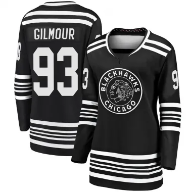 Black Women's Doug Gilmour Breakaway Chicago Blackhawks Alternate 2019/20 Premier Jersey