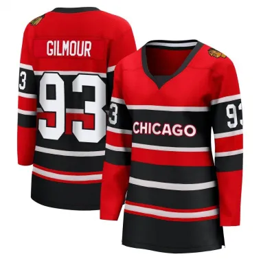 Black Women's Doug Gilmour Breakaway Chicago Blackhawks Red Special Edition 2.0 Jersey