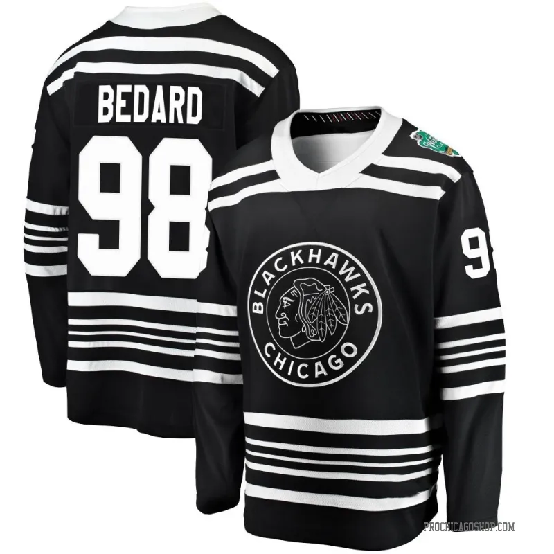 Black Youth Connor Bedard Breakaway Chicago Blackhawks 2019 Winter Classic Jersey