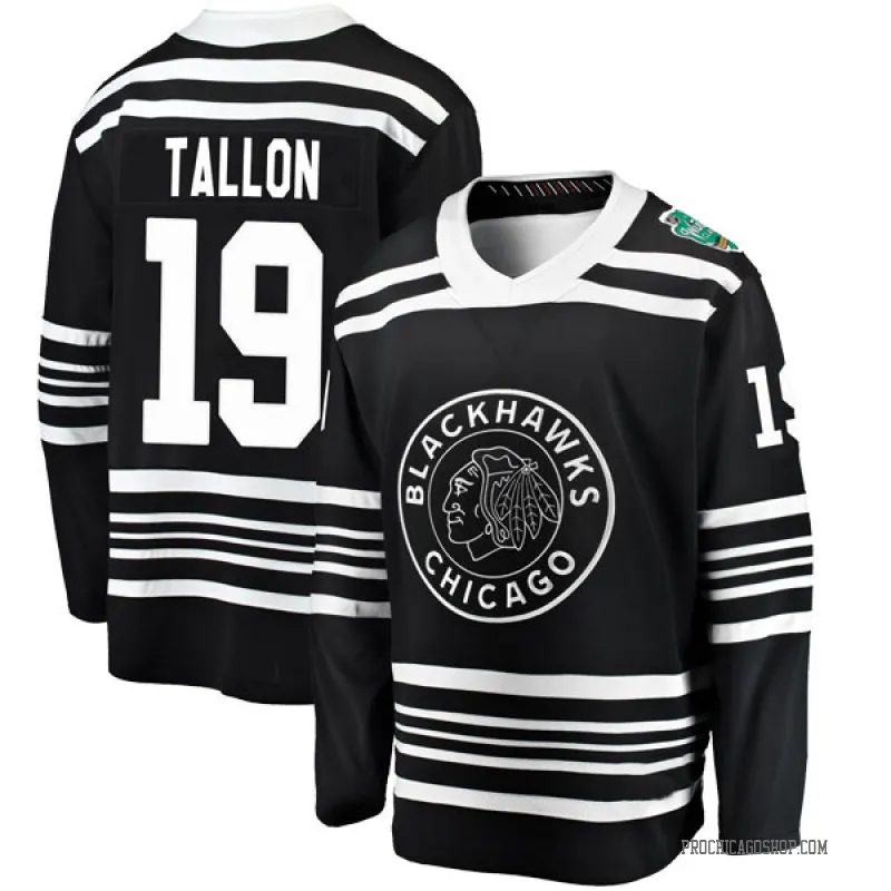 Black Youth Dale Tallon Breakaway Chicago Blackhawks 2019 Winter Classic Jersey