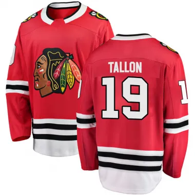 Black Youth Dale Tallon Breakaway Chicago Blackhawks Red Home Jersey