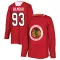 Black Youth Doug Gilmour Authentic Chicago Blackhawks Red Home Practice Jersey