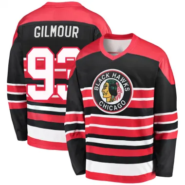 Red/Black Youth Doug Gilmour Breakaway Chicago Blackhawks Premier Heritage Jersey