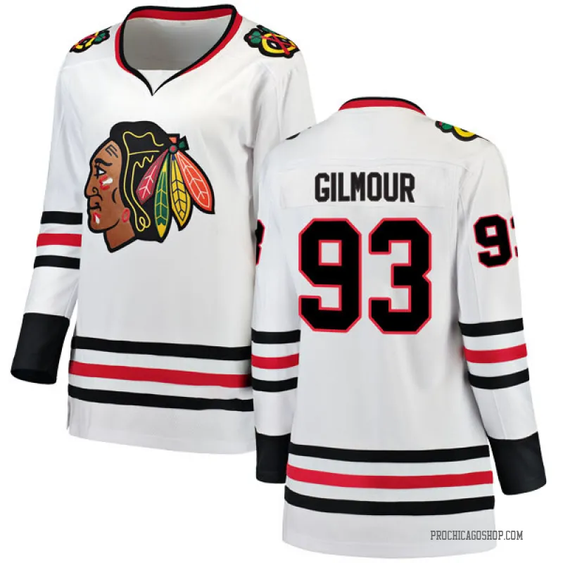 White Women's Doug Gilmour Breakaway Chicago Blackhawks Away Jersey